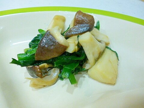 ニラとエリンギの中華炒め お弁当にも